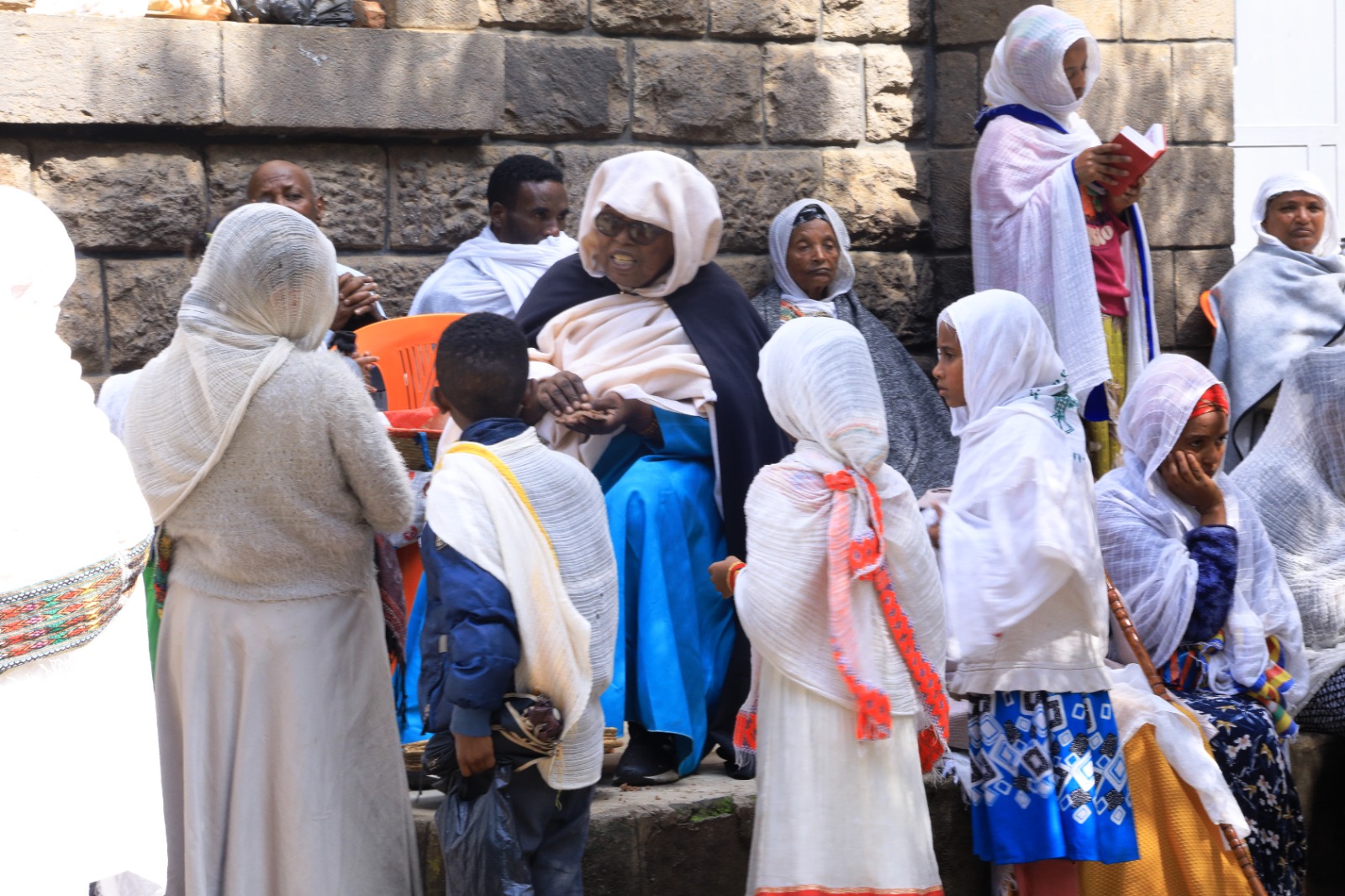 Children gathered in worship and learning