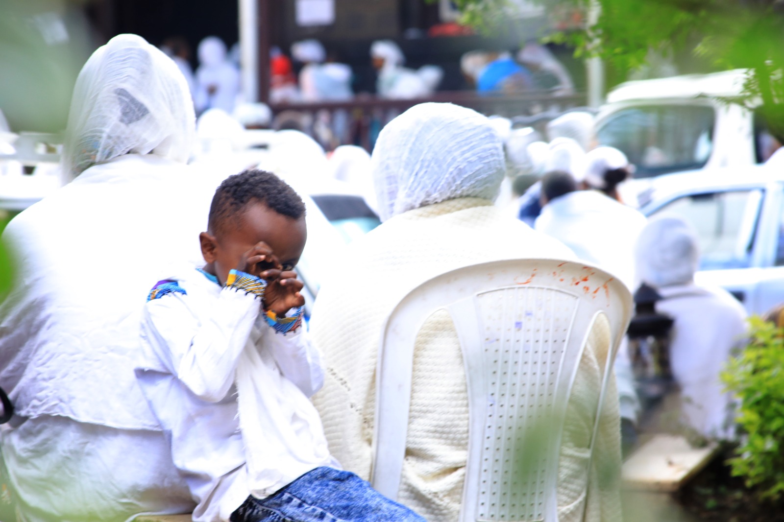 Children in prayer